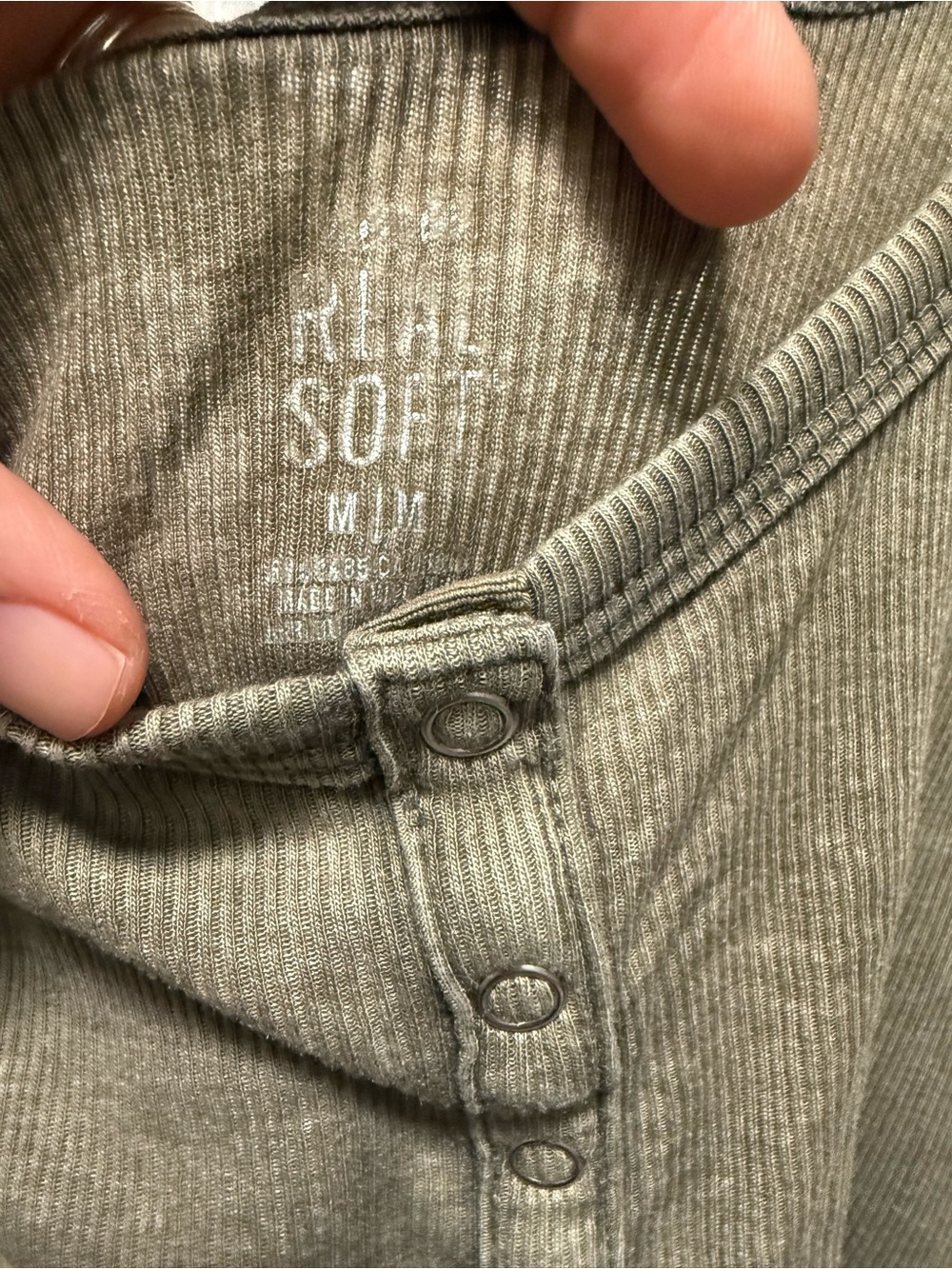 Aerie Olive Green Tank - Picture 2 of 7